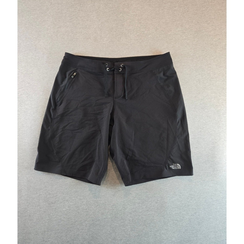 The North Face Board Shorts Mens 38 Black 11" Inseam Stretch Zip Pocket Outdoor